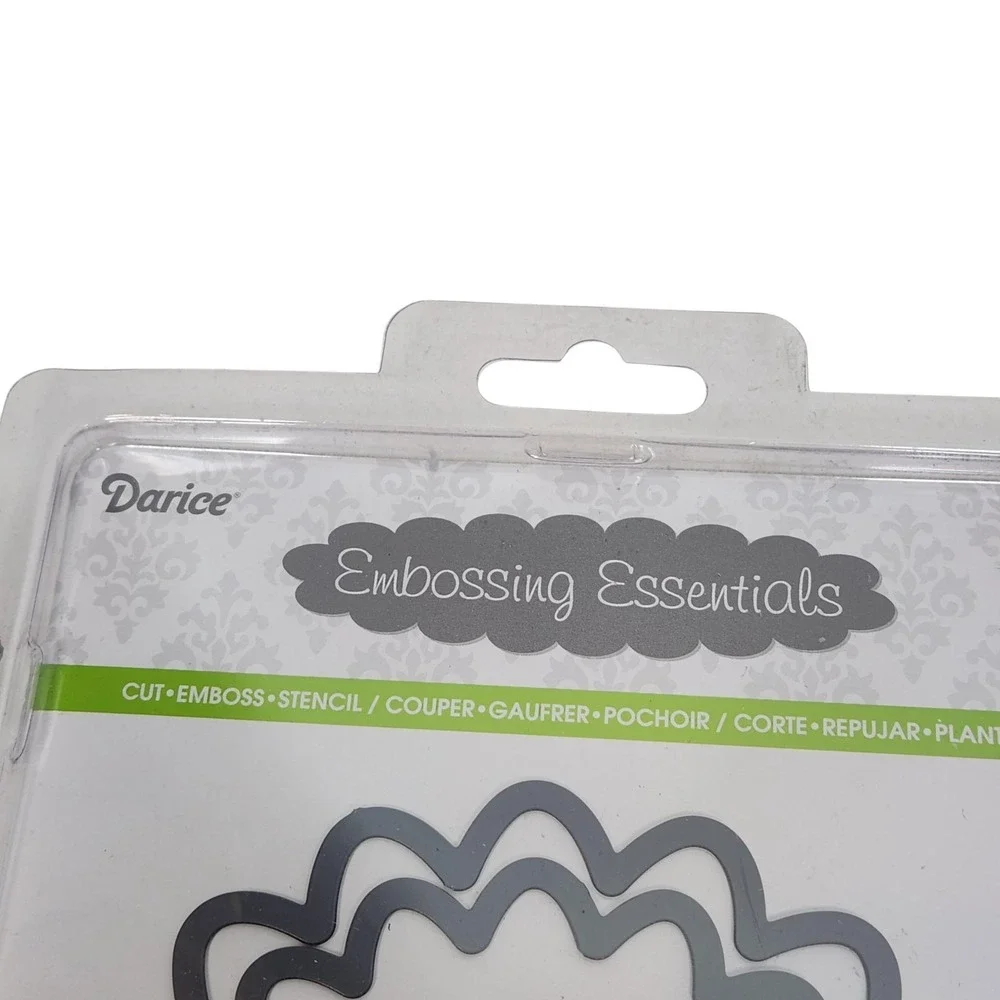 Darice Embossing Essentials Nesting Wavy Circles 6pc Die Set Cuttlebug